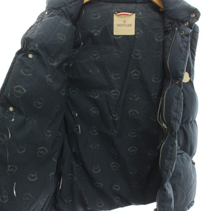 Moncler Ide Gilet Down Vest Zip Up 2 Navy YM — view 3