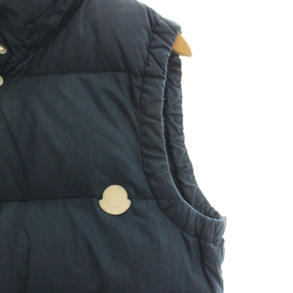 Moncler Ide Gilet Down Vest Zip Up 2 Navy YM — view 8