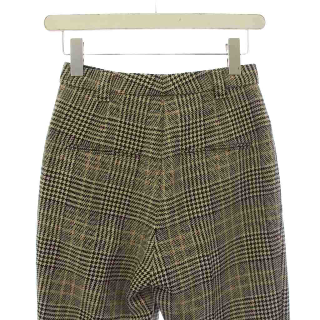 Saint Laurent Paris Shorts Zip Fly Plaid Wool 155 Beige — view 6