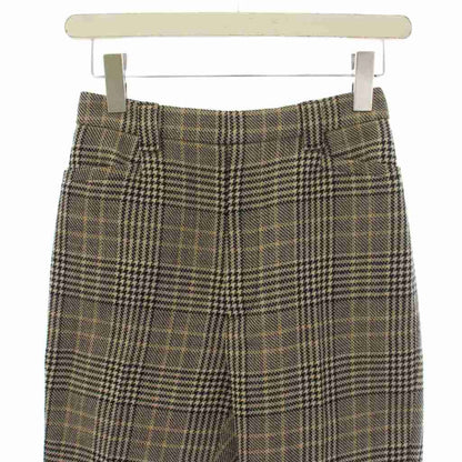 Saint Laurent Paris Shorts Zip Fly Plaid Wool 155 Beige — view 5