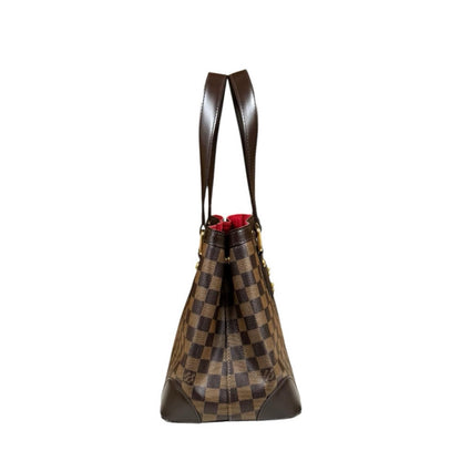 Louis Vuitton Hampstead PM Damier Handbag Canvas Brown — view 4