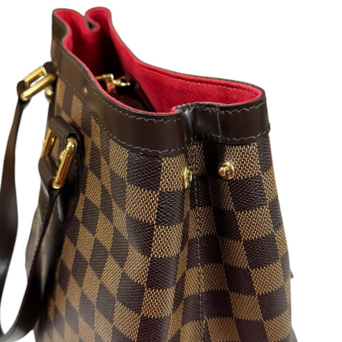 Louis Vuitton Hampstead PM Damier Handbag Canvas Brown — view 7