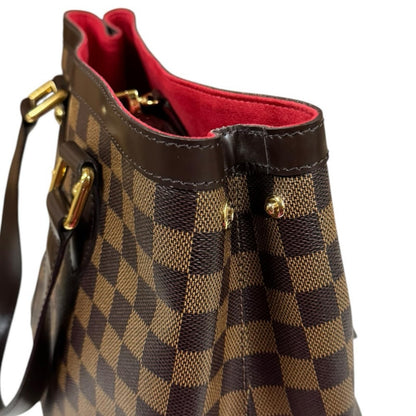 Louis Vuitton Hampstead PM Damier Handbag Canvas Brown — view 7