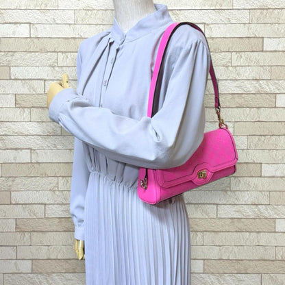 Gucci Mini Shoulder Bag Luce Bag GG Canvas Pink — view 2