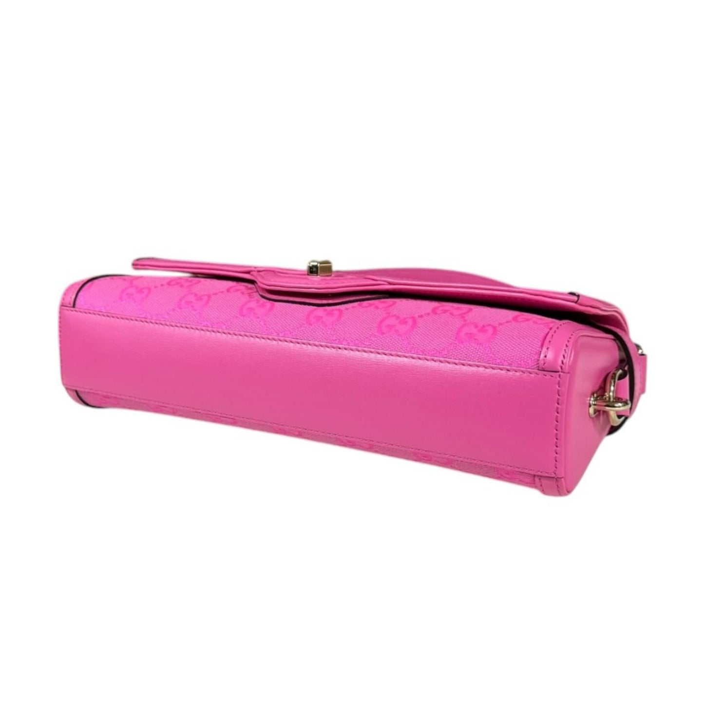 Gucci Mini Shoulder Bag Luce Bag GG Canvas Pink — view 5