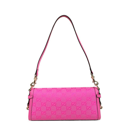Gucci Mini Shoulder Bag Luce Bag GG Canvas Pink — view 3