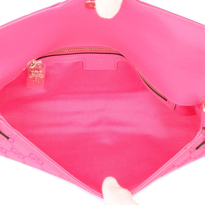 Gucci Mini Shoulder Bag Luce Bag GG Canvas Pink — view 6