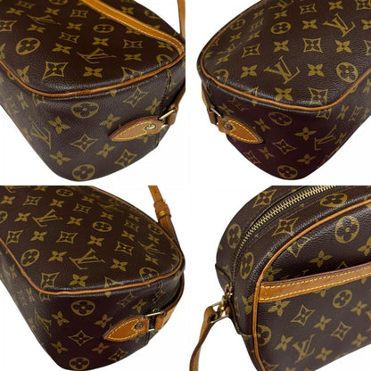 Louis Vuitton Monogram Shoulder Bag Canvas Brown — view 9