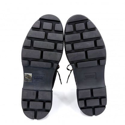 Hermes Boots Fresh Short Shoes 41.5 Nylon Leather Black Autumn Winter — view 5
