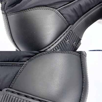 Hermes Boots Fresh Short Shoes 41.5 Nylon Leather Black Autumn Winter — view 7