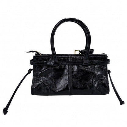 Prada 2-Way Boni Mini Shoulder Bag Crossbody Triangle Logo Tote Leather Black — view 2