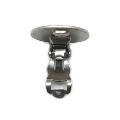 Chanel CC Logo Earrings 00c Silver Black Metal — view 4