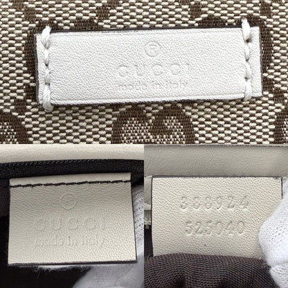 Gucci Shoulder Bag GG Crossbody Canvas Beige White Soft Togo — view 5