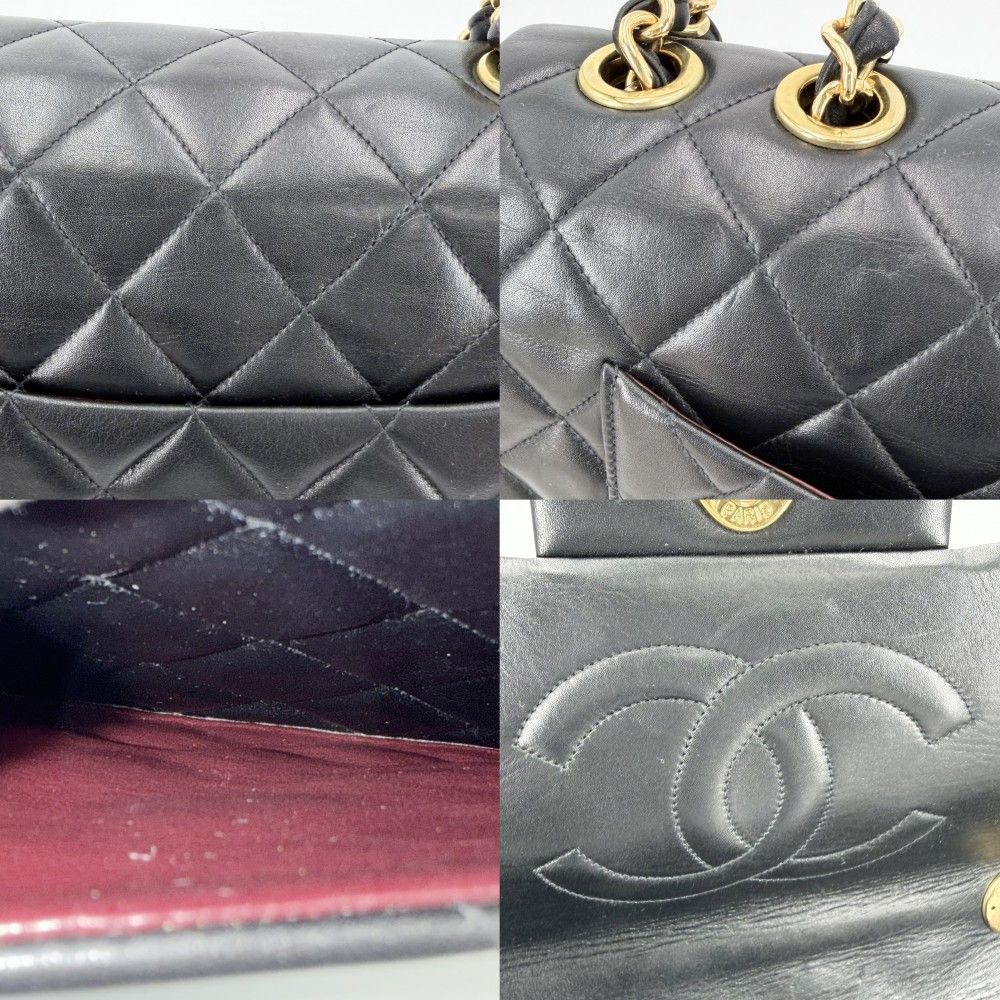 Chanel Shoulder Bag Deca Quilted 34 CC Logo Double Chain Crossbody Turnlock — view 7