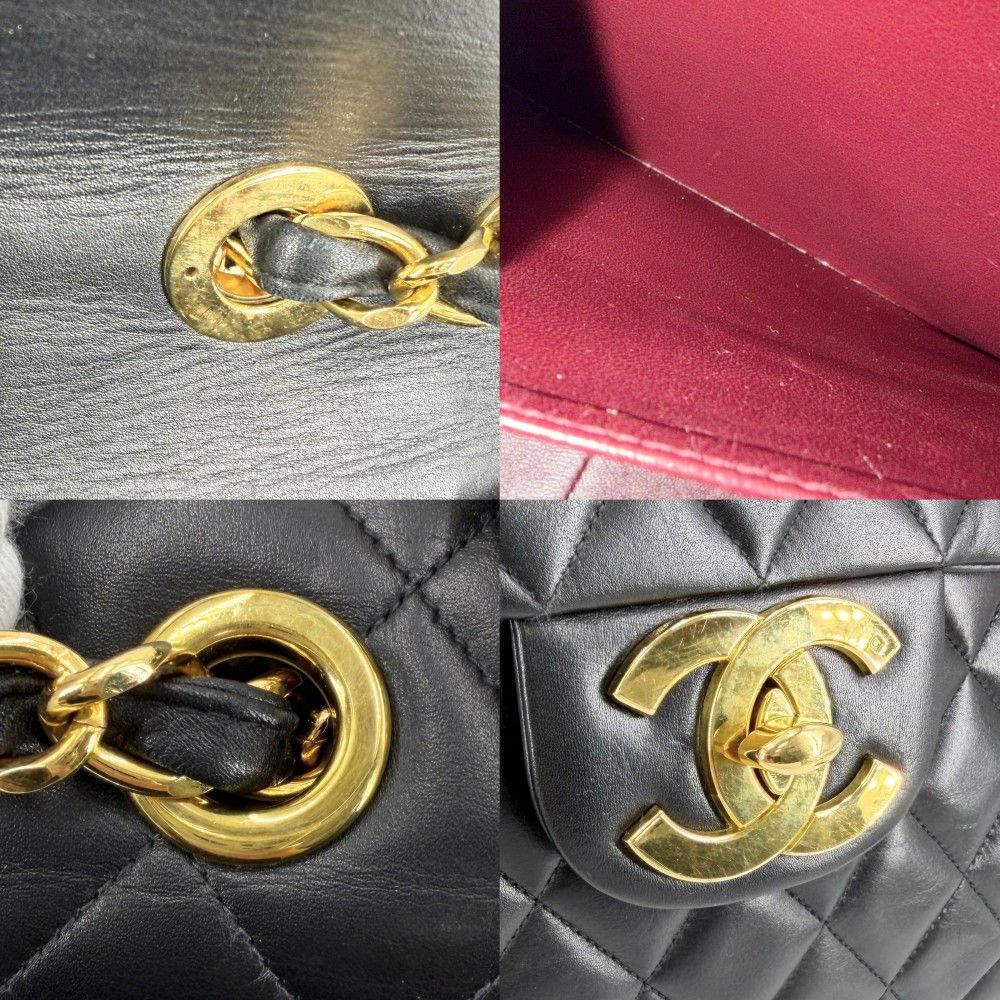 Chanel Shoulder Bag Deca Quilted 34 CC Logo Double Chain Crossbody Turnlock — view 8