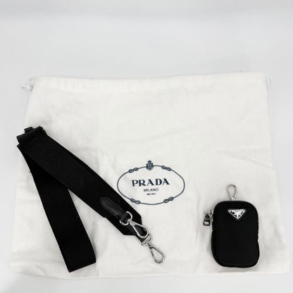 Prada Shoulder Bag Padded Re-Nylon Bag Crossbody Triangle Logo Nylon Black — view 8