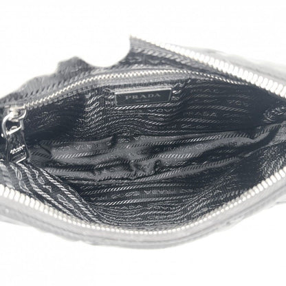 Prada Shoulder Bag Padded Re-Nylon Bag Crossbody Triangle Logo Nylon Black — view 4