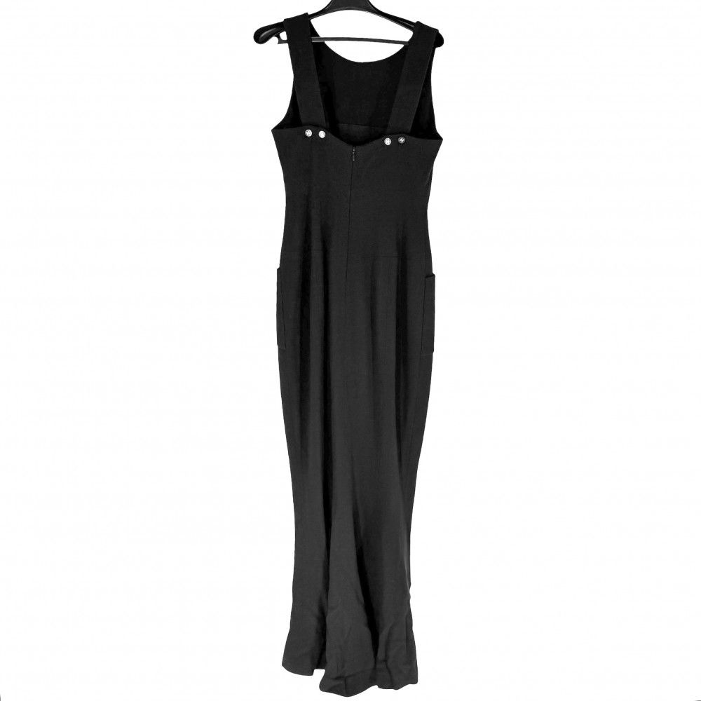 Chanel Dress Sleeveless Long 38 Black Wool Autumn — view 2