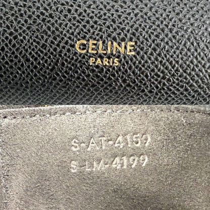 Celine Micro Belt Bag Shoulder Leather Black Gold — view 5