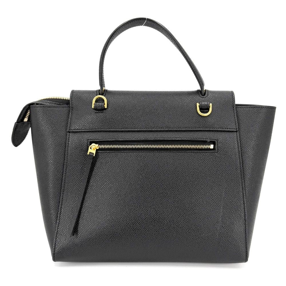 Celine Micro Belt Bag Shoulder Leather Black Gold — view 2