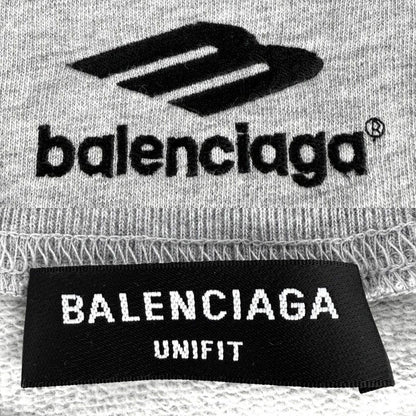 Balenciaga Sweatshirt Logo Top XL Gray Cotton Spring Autumn Winter — view 4