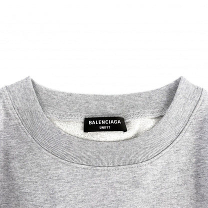 Balenciaga Sweatshirt Logo Top XL Gray Cotton Spring Autumn Winter — view 5