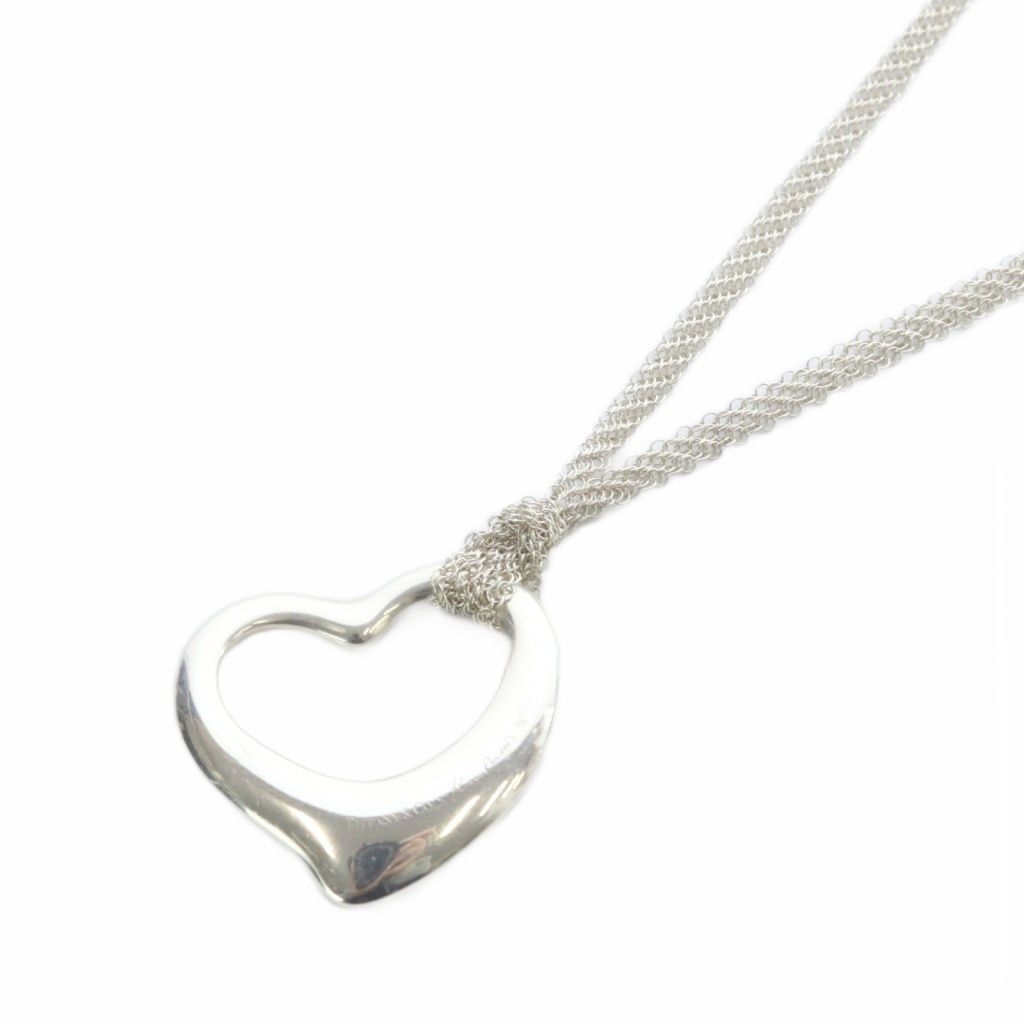 Tiffany & Co Elsa Peretti Open Heart Pendant 925 Sterling Silver