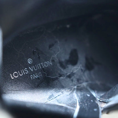 Louis Vuitton Callback Line Short Boots Round Toe Chunky Heels Suede Logo — view 7