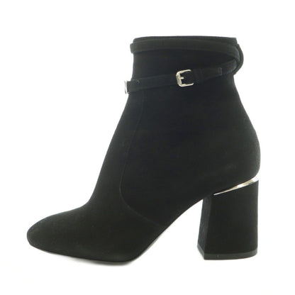 Louis Vuitton Callback Line Short Boots Round Toe Chunky Heels Suede Logo