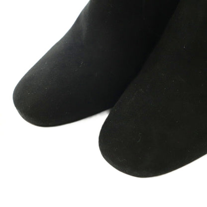 Louis Vuitton Callback Line Short Boots Round Toe Chunky Heels Suede Logo — view 4