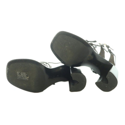 Louis Vuitton Berlin Sandal Monogram Canvas Strap Square Toe Chunky Heels Logo — view 6