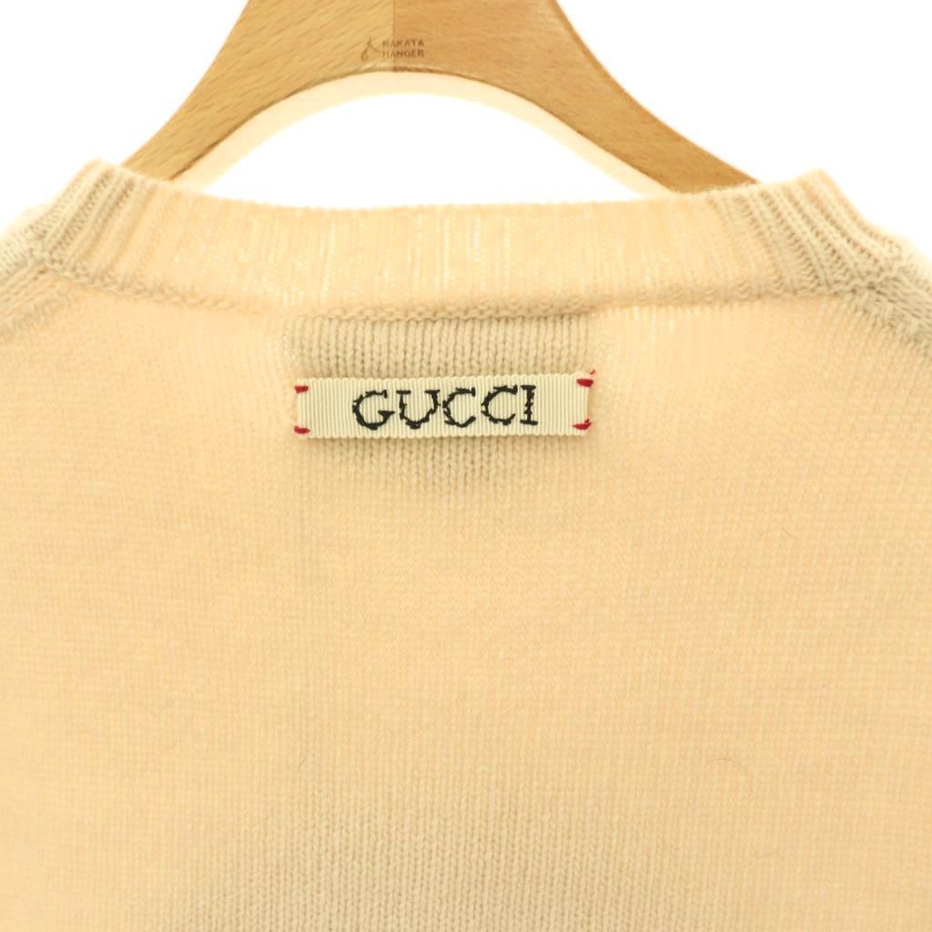 Gucci Doraemon Knit Sweater Pullover Wool XS Beige Multicolor CX — view 5