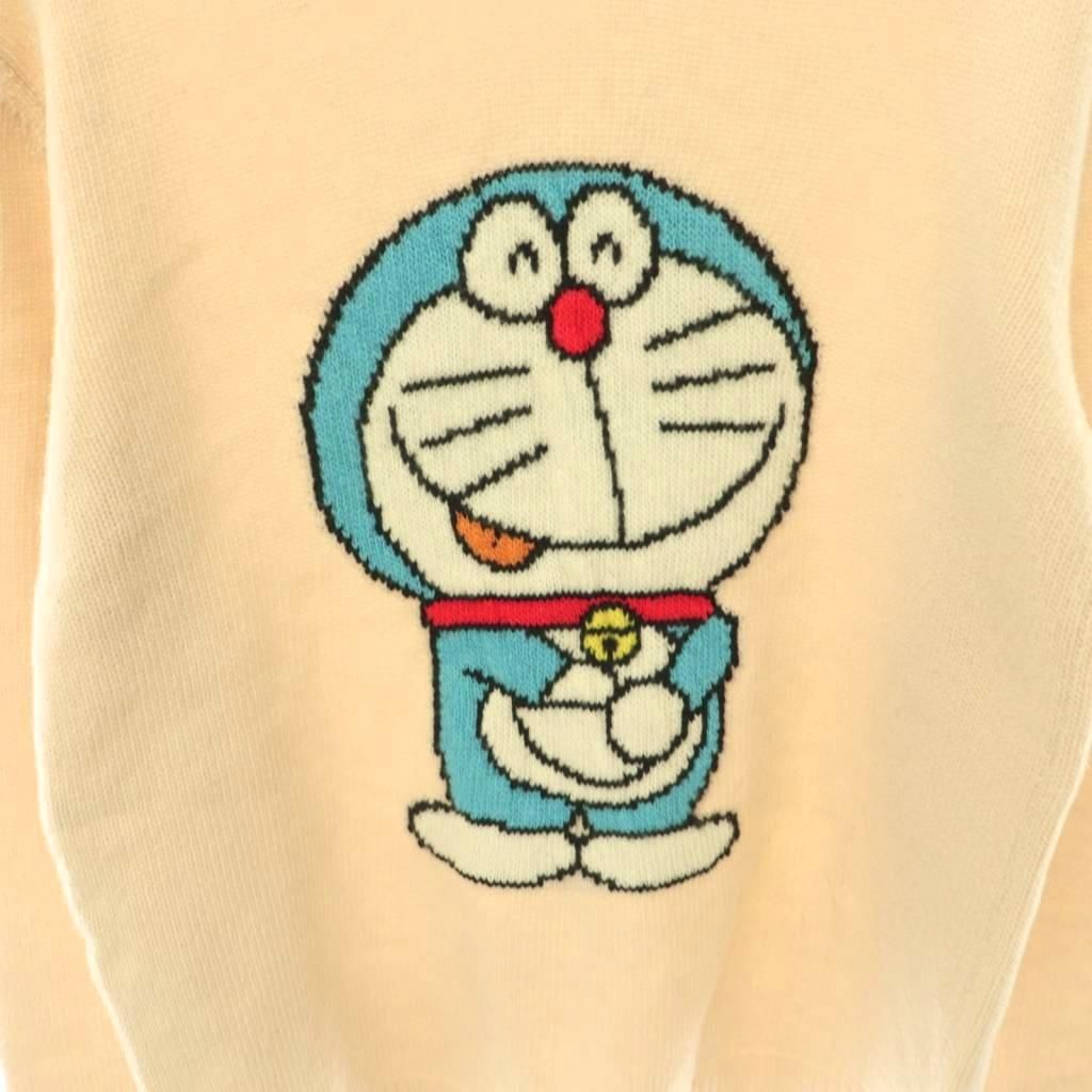 Gucci Doraemon Knit Sweater Pullover Wool XS Beige Multicolor CX — view 3