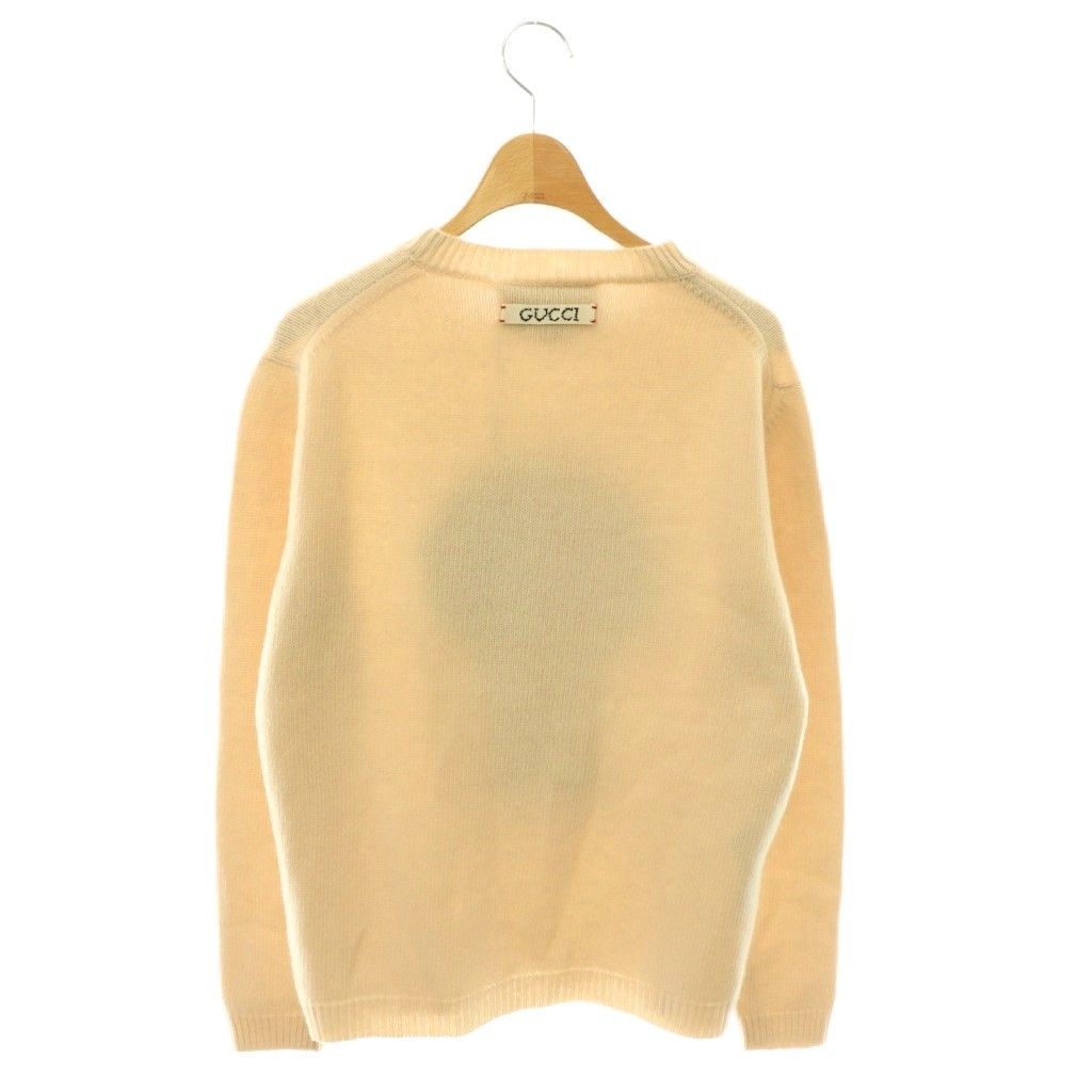 Gucci Doraemon Knit Sweater Pullover Wool XS Beige Multicolor CX — view 2