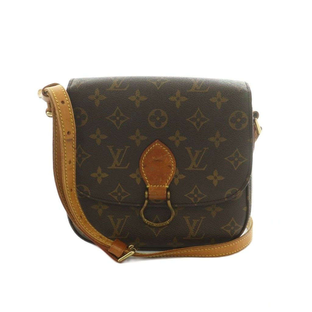 Louis Vuitton Saint Cloud Shoulder Bag Monogram Pattern Brown