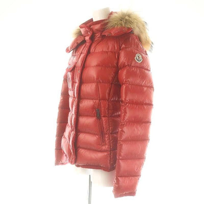 Moncler Armoise Fur Down Jacket Hood Outer Short 1 Red BB — view 3