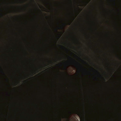 Saint Laurent Velour Jacket Pocket Dark Brown HS — view 8