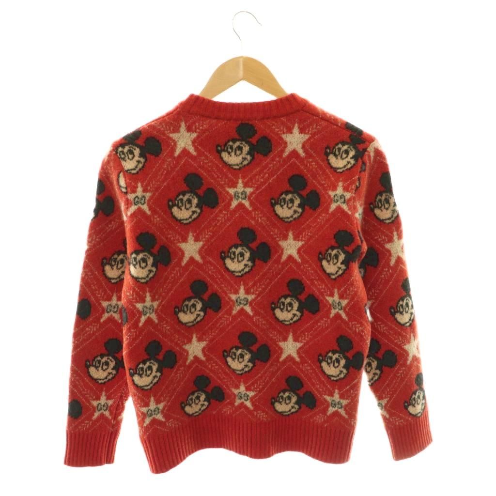 Gucci Disney Mickey Mouse Pattern Crewneck Knitted Sweater Knit Pullover Alpaca — view 2