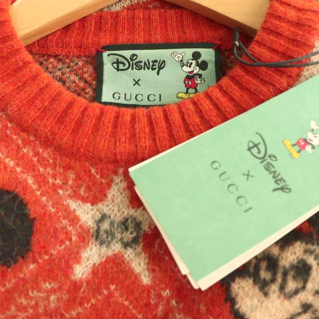 Gucci Disney Mickey Mouse Pattern Crewneck Knitted Sweater Knit Pullover Alpaca — view 5
