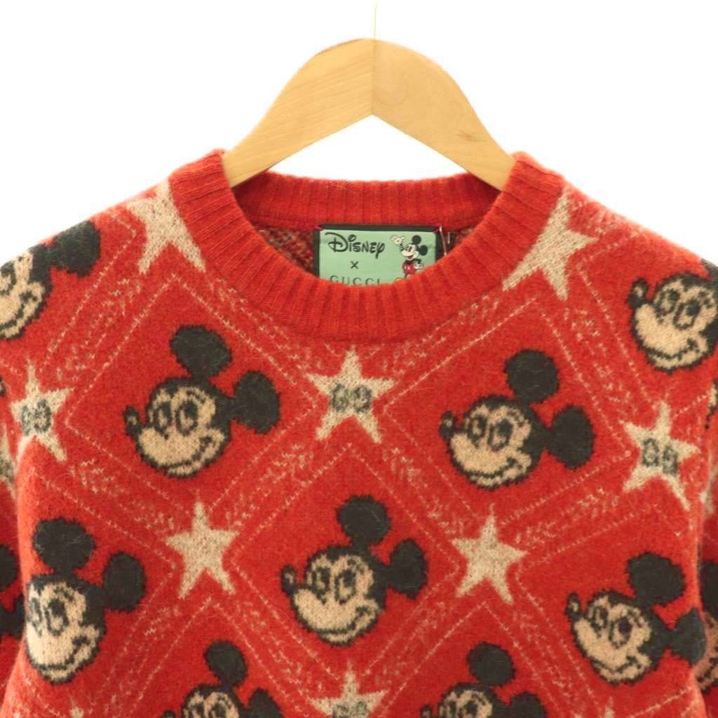 Gucci Disney Mickey Mouse Pattern Crewneck Knitted Sweater Knit Pullover Alpaca — view 4