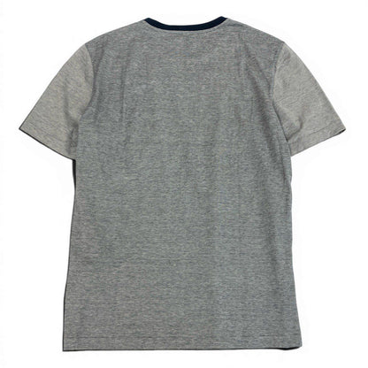 Louis Vuitton Crew Neck Short Sleeve T-Shirt Contrast Bicolor LV Logo Embroidery — view 3