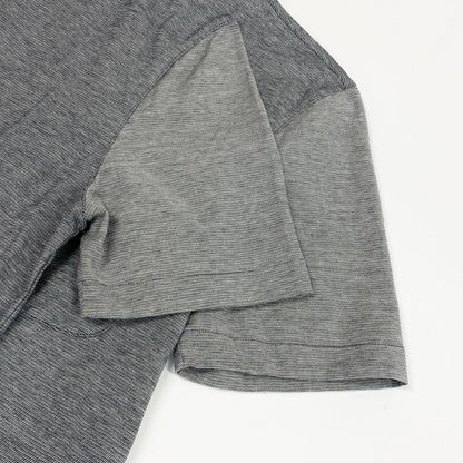 Louis Vuitton Crew Neck Short Sleeve T-Shirt Contrast Bicolor LV Logo Embroidery — view 6