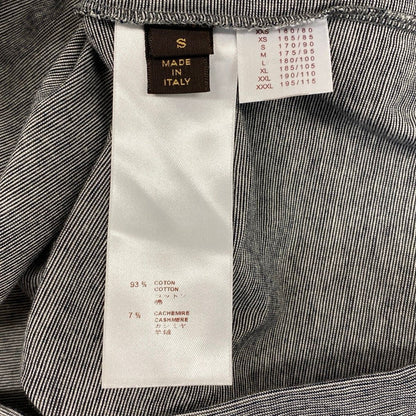 Louis Vuitton Crew Neck Short Sleeve T-Shirt Contrast Bicolor LV Logo Embroidery — view 9