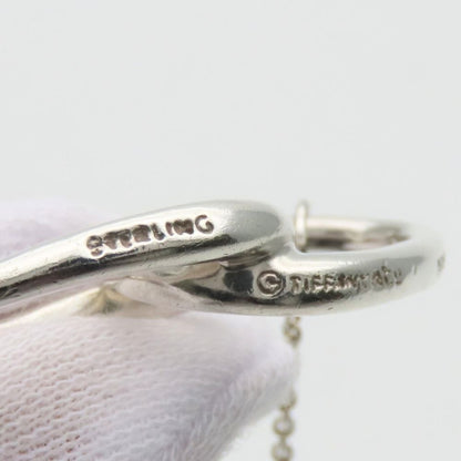 Tiffany & Co Necklace Double Loop 925 Sterling Silver Elsa Peretti Pendant — view 5