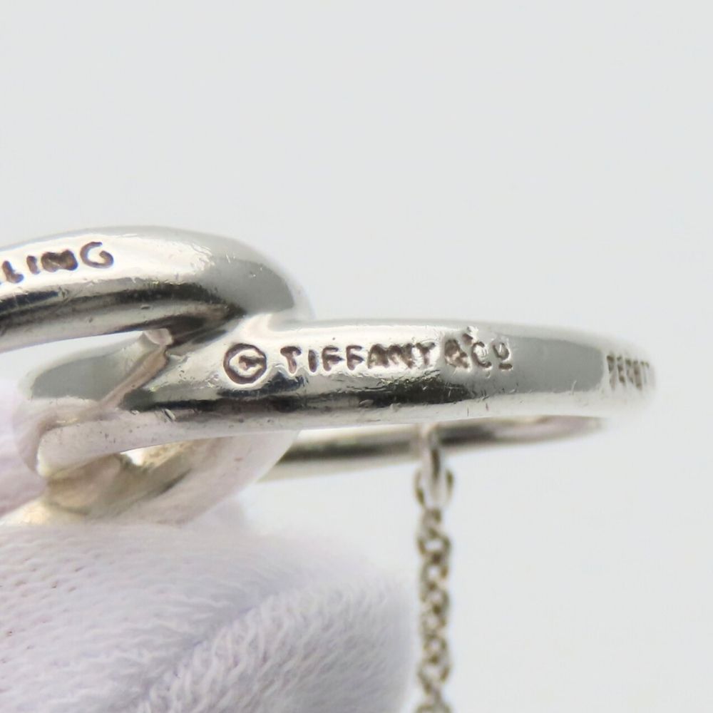 Tiffany & Co Necklace Double Loop 925 Sterling Silver Elsa Peretti Pendant — view 6
