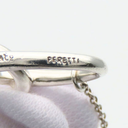 Tiffany & Co Necklace Double Loop 925 Sterling Silver Elsa Peretti Pendant — view 7