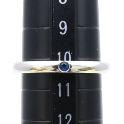 Tiffany & Co Ring Stacking Band 925 Sterling Silver Saffiano Blue Elsa Peretti — view 9
