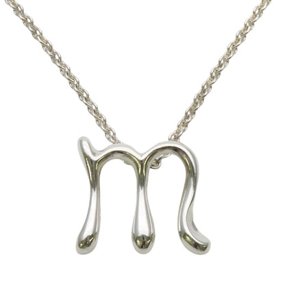 Tiffany & Co Necklace Letter M 925 Sterling Silver Elsa Peretti Initial