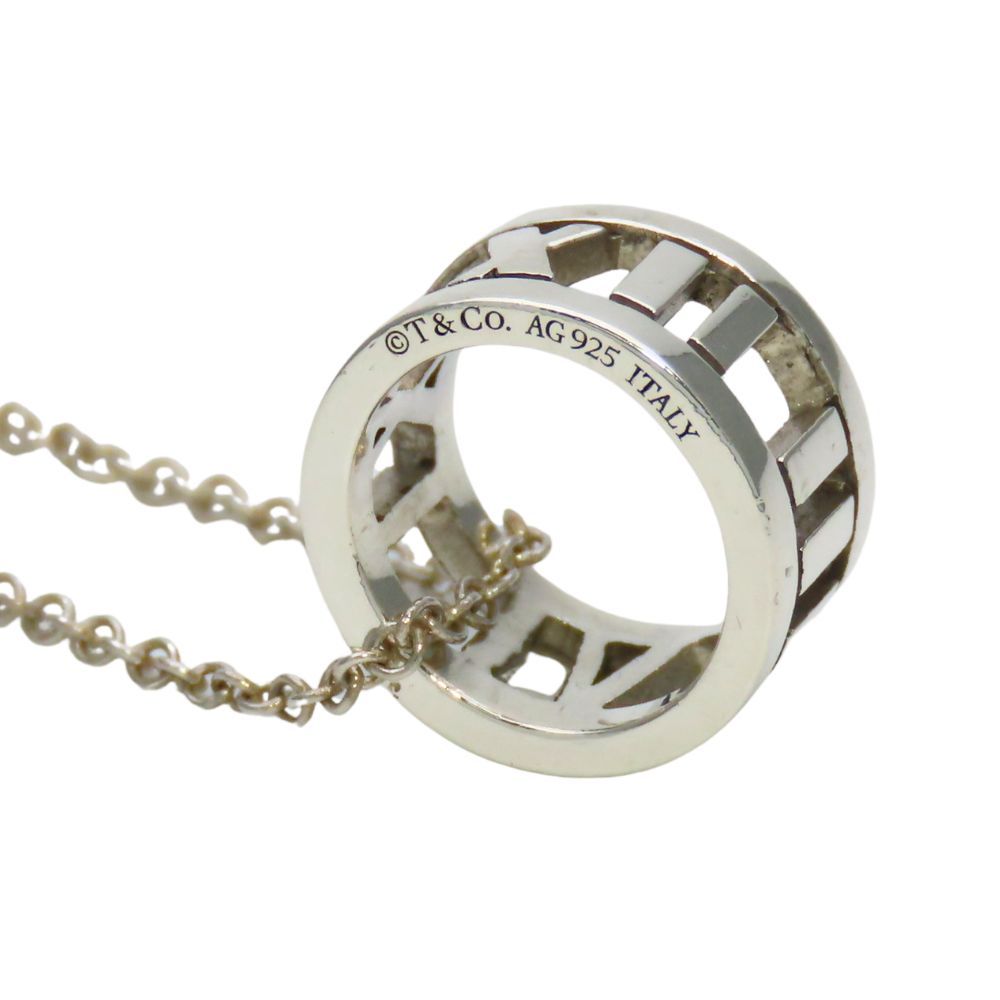 Tiffany & Co Necklace Atlas Open 925 Sterling Silver Pendant