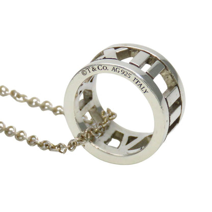 Tiffany & Co Necklace Atlas Open 925 Sterling Silver Pendant